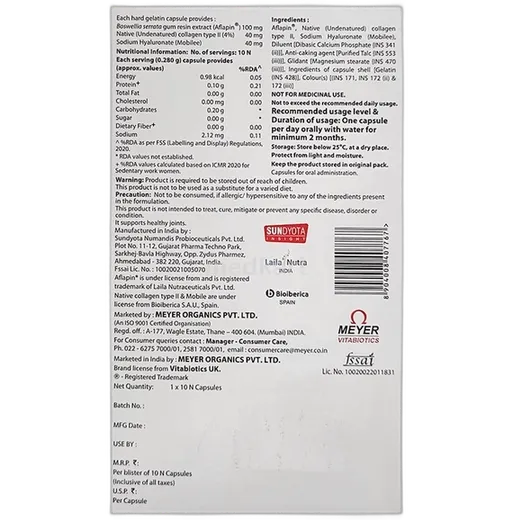 jointace trio tablet 10's